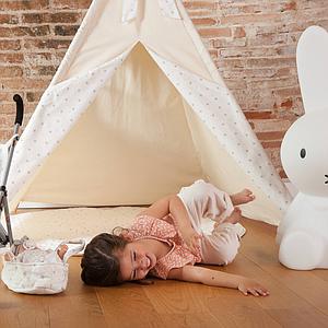 Tapis pour tipi STARS blanc