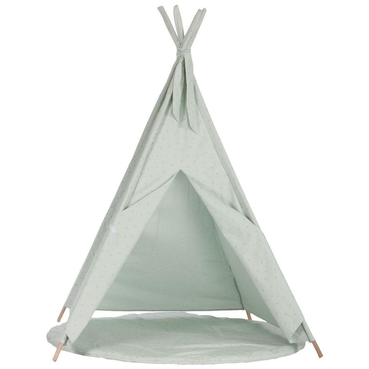Tapis pour tipi STARS vert
