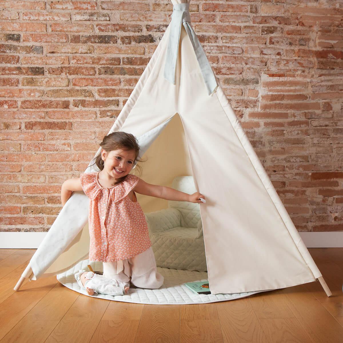 Tapis pour tipi STARS vert