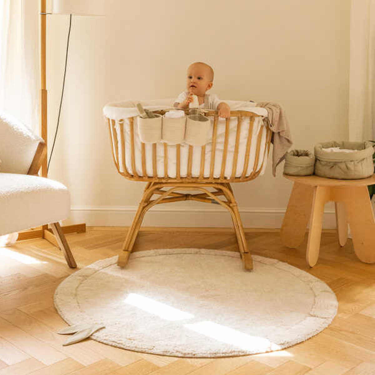 Tapis rond 120cm BAMBOO Lorena Canals Leaf