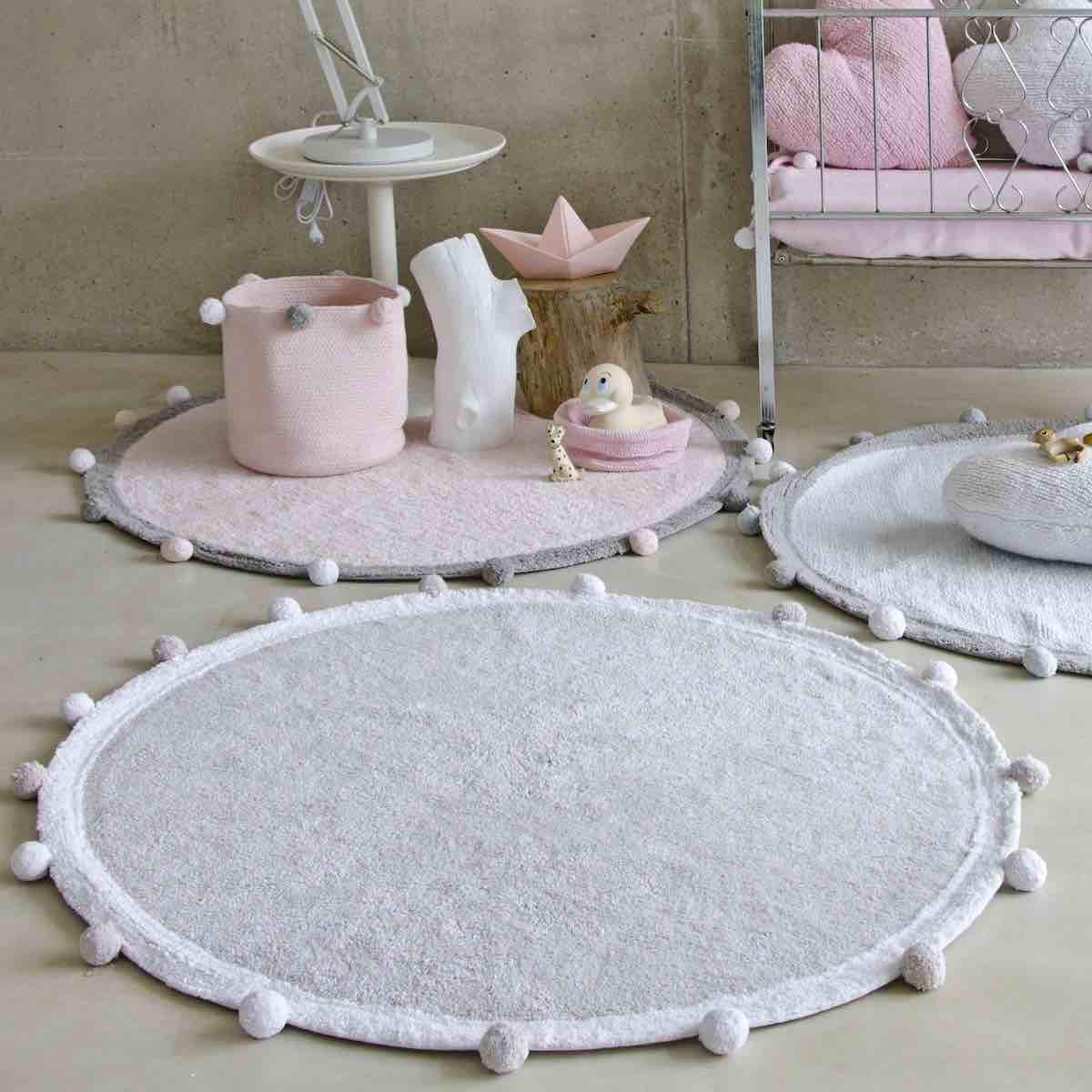 Tapis rond 120cm BUBBLY Lorena Canals light grey