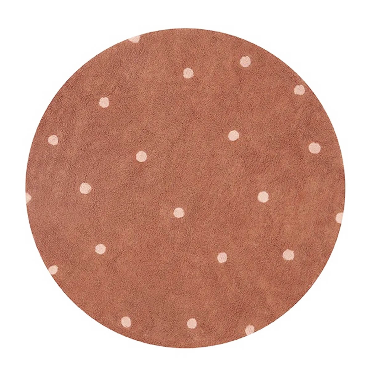 Tapis rond 140cm DOT Lorena Canals Chestnut