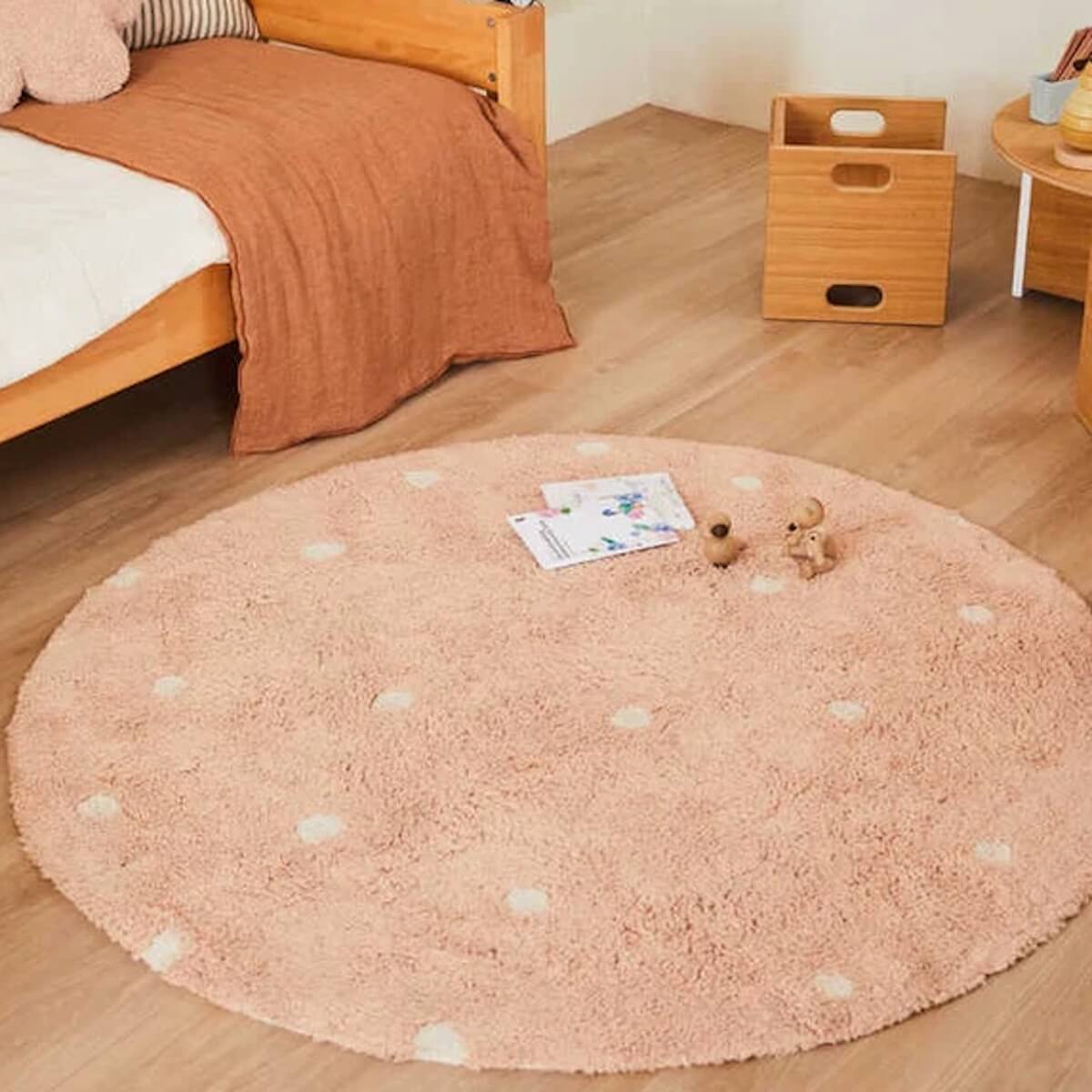 Tapis rond 140cm DOT Lorena Canals Rose