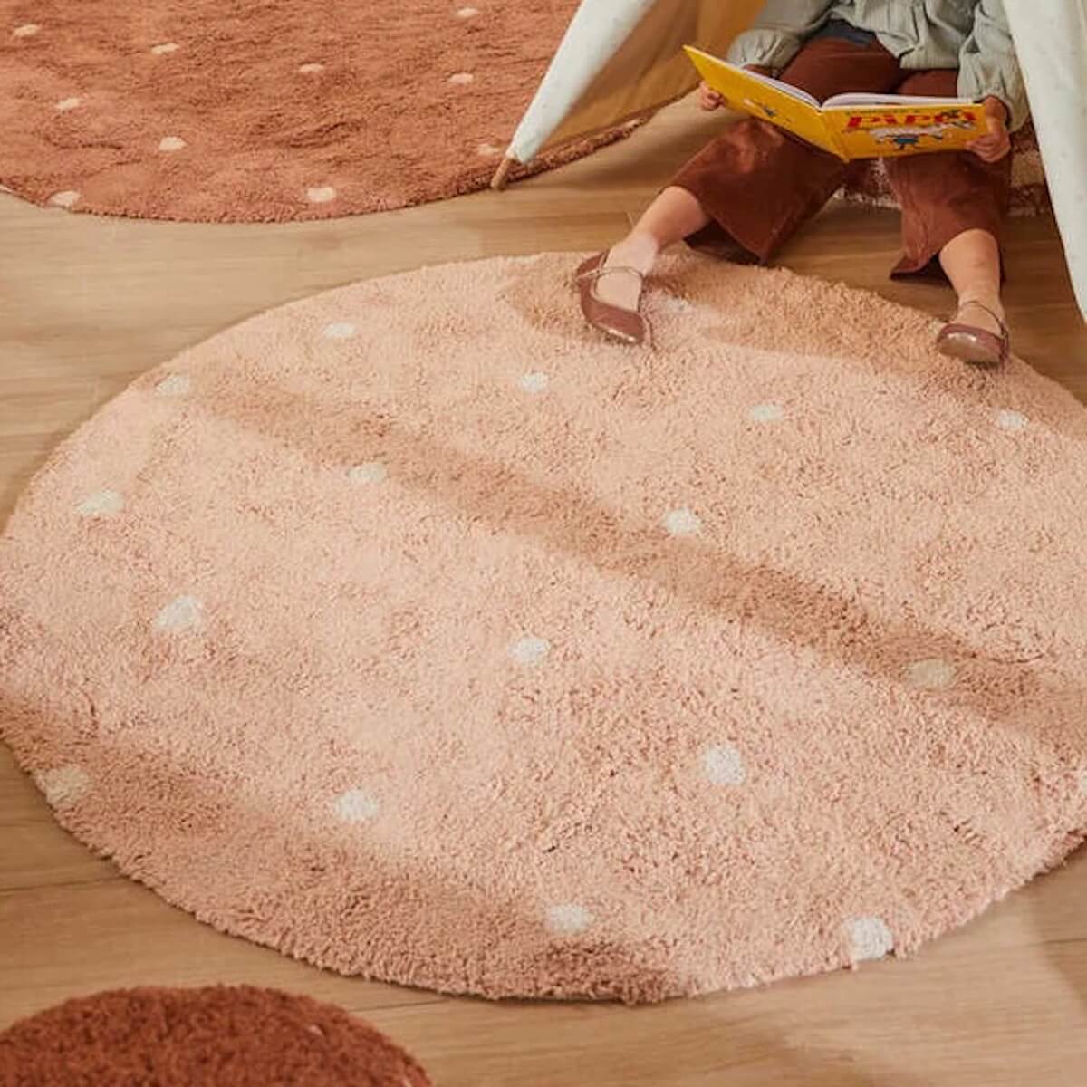 Tapis rond 140cm DOT Lorena Canals Rose
