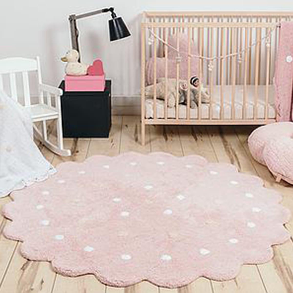 Tapis rond 140cm LITTLE BISCUIT Lorena Canals pink