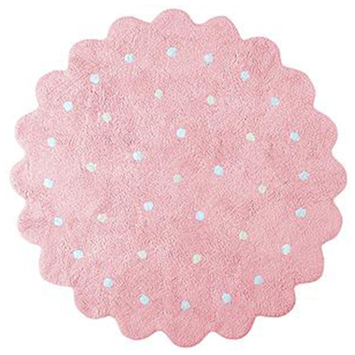 Tapis rond 140cm LITTLE BISCUIT Lorena Canals pink