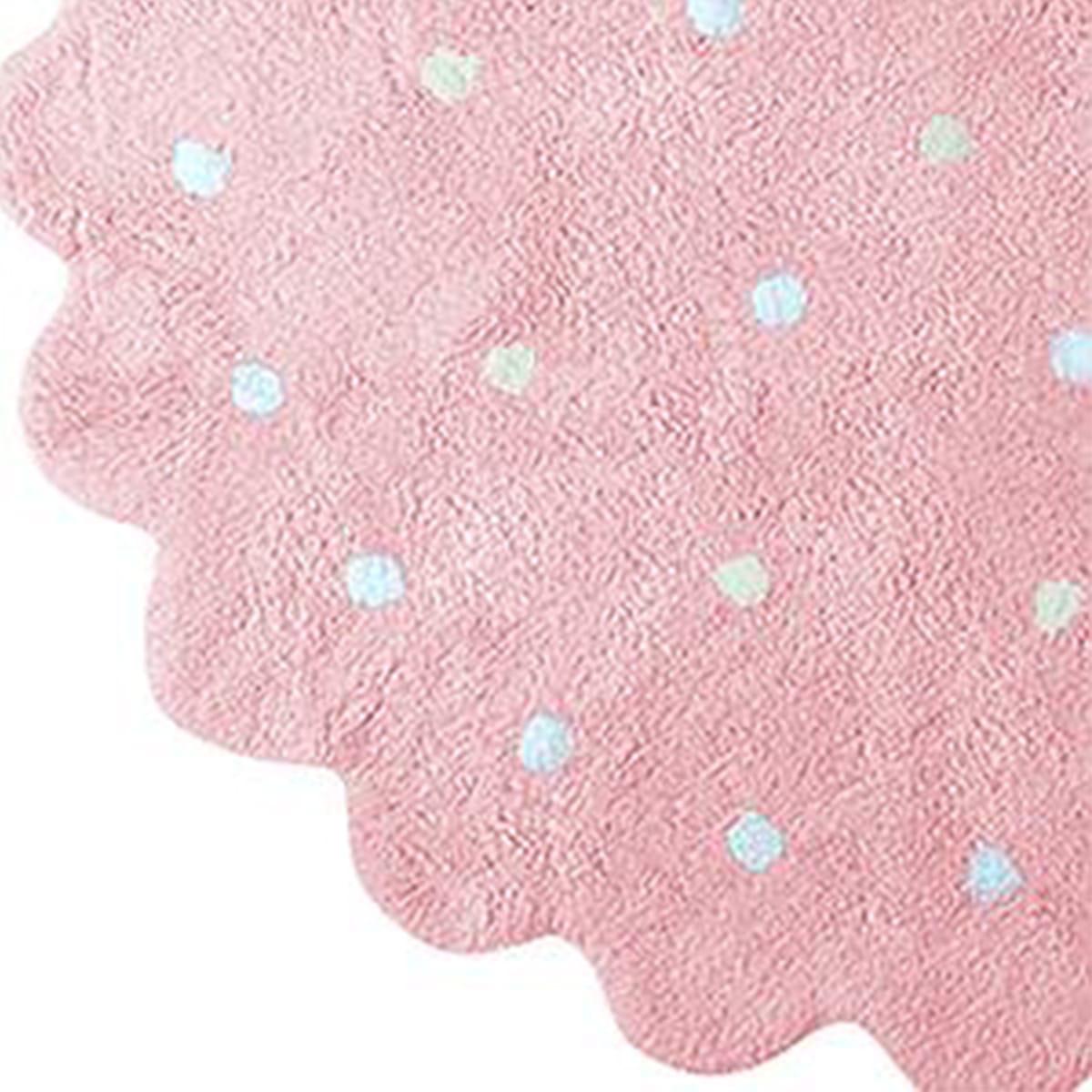 Tapis rond 140cm LITTLE BISCUIT Lorena Canals pink