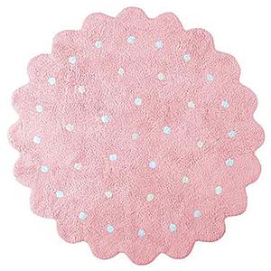 Tapis rond 140cm LITTLE BISCUIT Lorena Canals pink