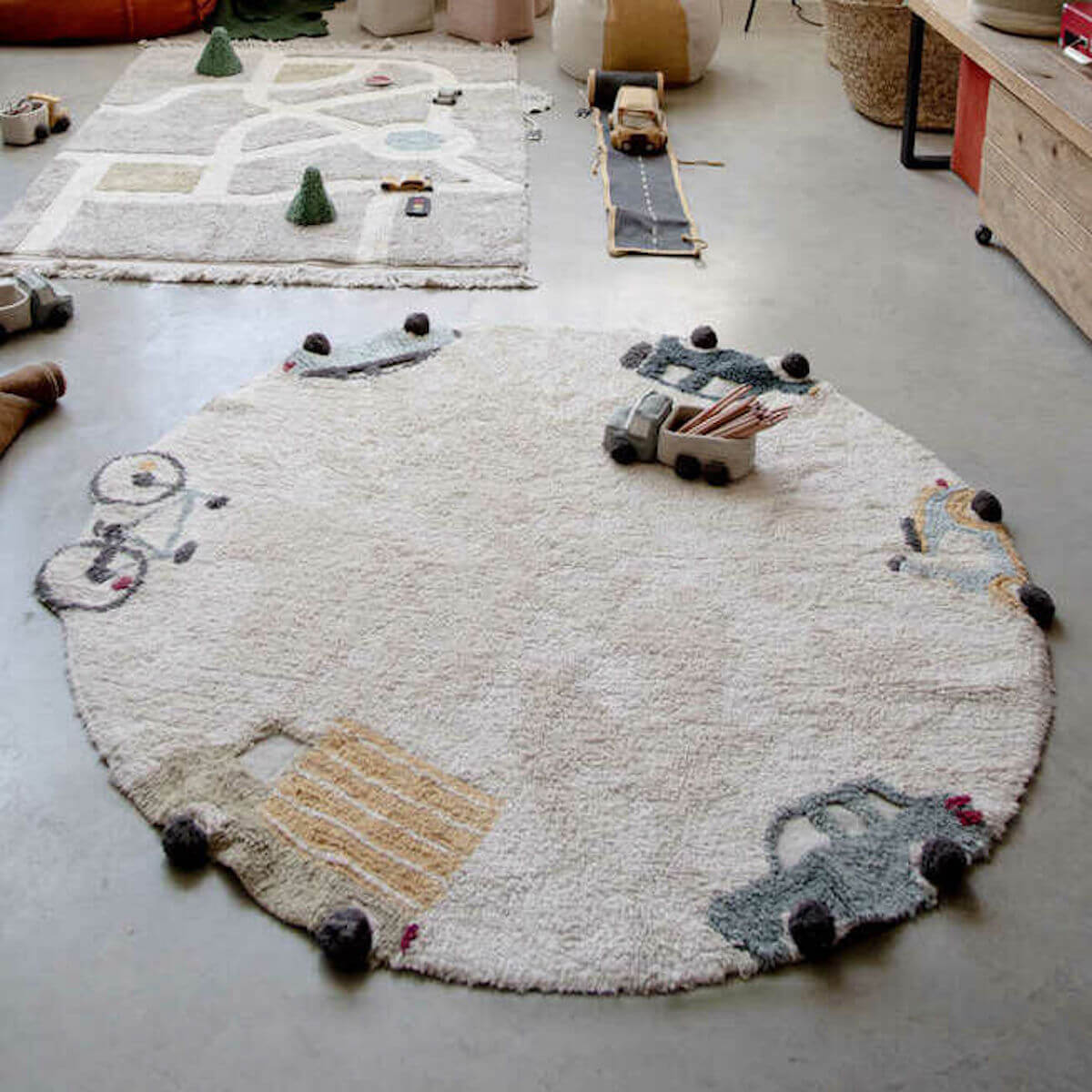 Tapis rond 140cm WHEELS Lorena Canals