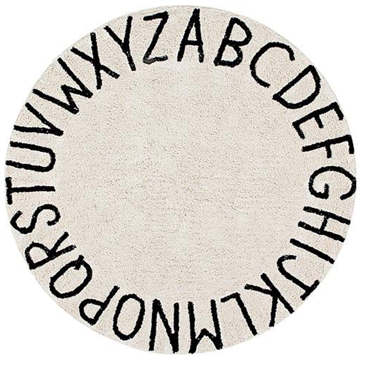 Tapis rond 150cm ROUND ABC Lorena Canals natural-black
