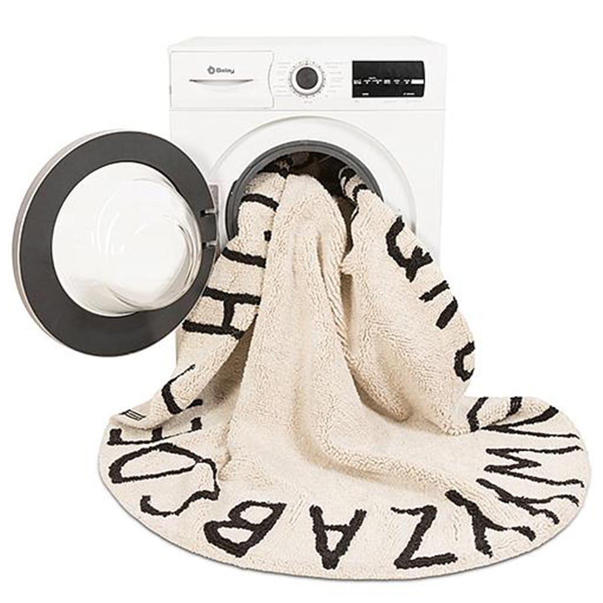 Tapis rond 150cm ROUND ABC Lorena Canals natural-black