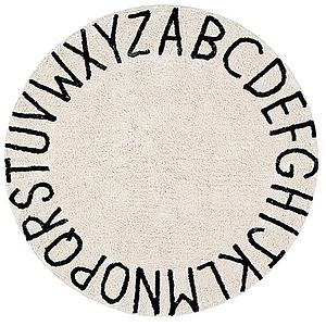 Tapis rond 150cm ROUND ABC Lorena Canals natural-black