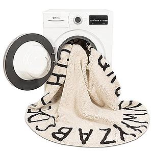 Tapis rond 150cm ROUND ABC Lorena Canals natural-black