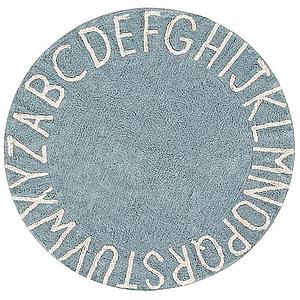 Tapis rond 150cm ROUND ABC Lorena Canals vintage blue-natural
