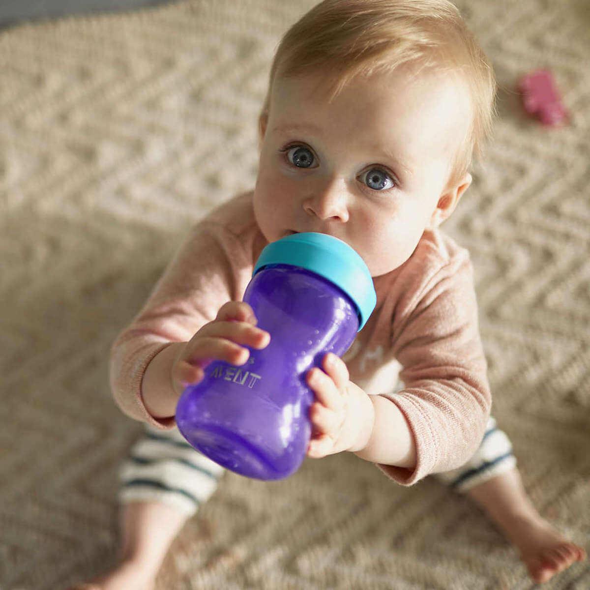 Tasse à bec souple 300ml Avent lila
