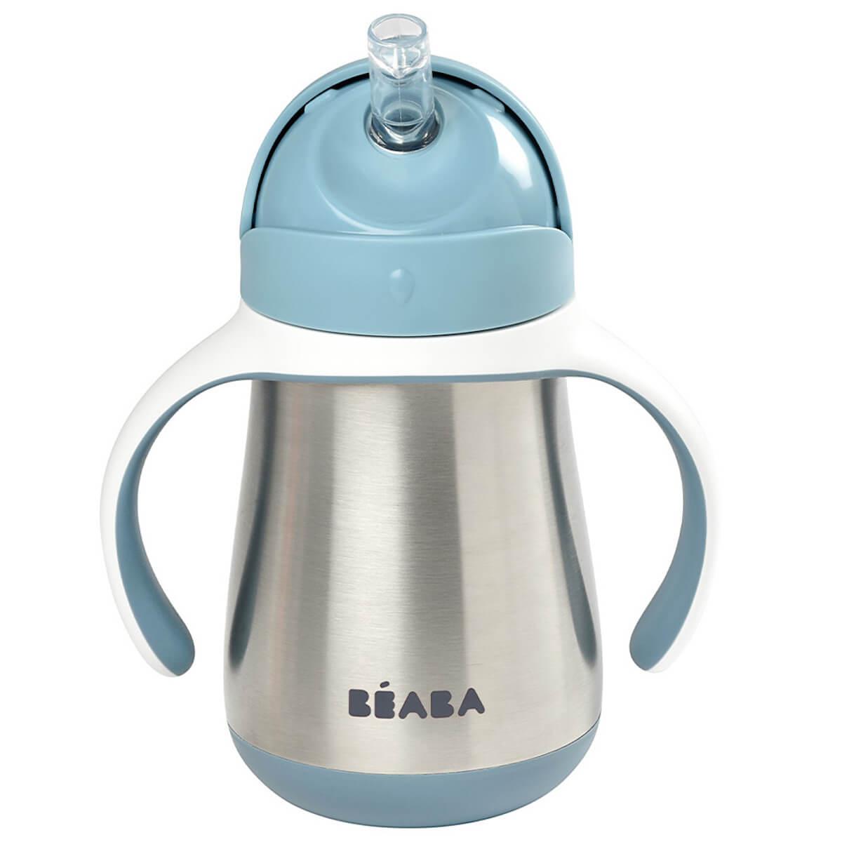 Tasse à paille 250ml Beaba windy blue