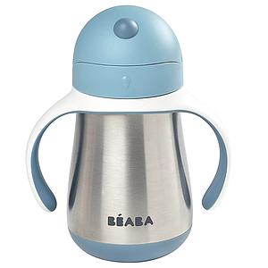Tasse à paille 250ml Beaba windy blue