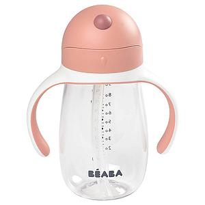 Tasse à paille 300ml Beaba old pink