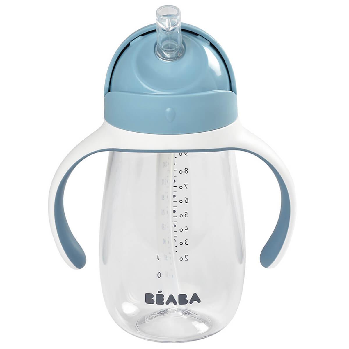 Tasse à paille 300ml Beaba windy blue