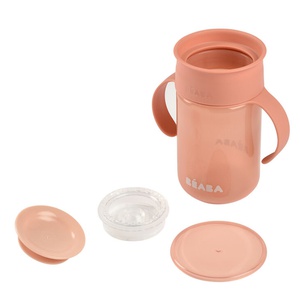 Tasse d’apprentissage 360° Beaba rose