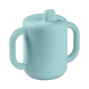 Tasse d'apprentissage silicone Beaba bleu