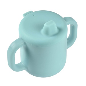 Tasse d'apprentissage silicone Beaba bleu