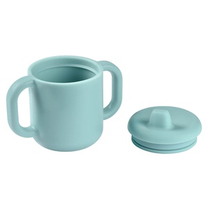 Tasse d'apprentissage silicone Beaba bleu