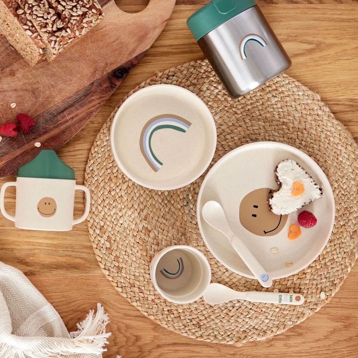 Tasse HAPPY RASCALS Laessig smile sky blue