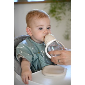 Tasse paille 300ml Beaba argile