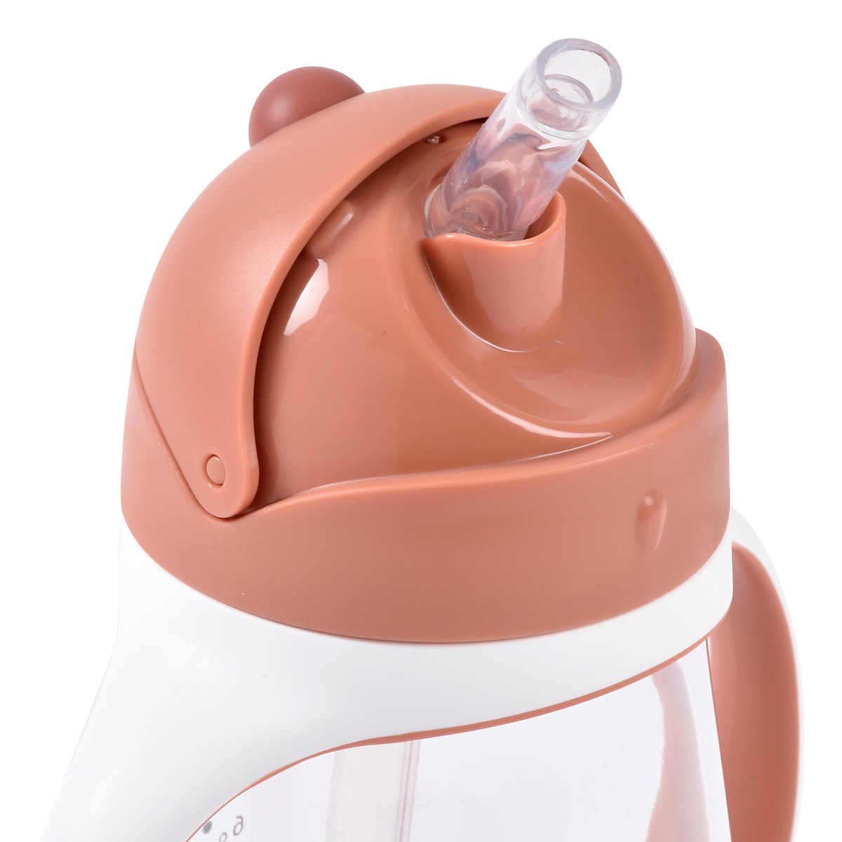 Tasse paille 300ml Beaba terracota