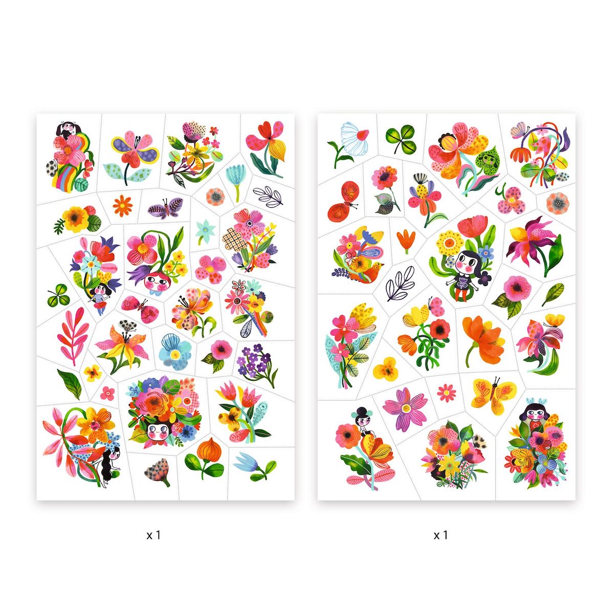 Tatouages AQUA FLOR Djeco