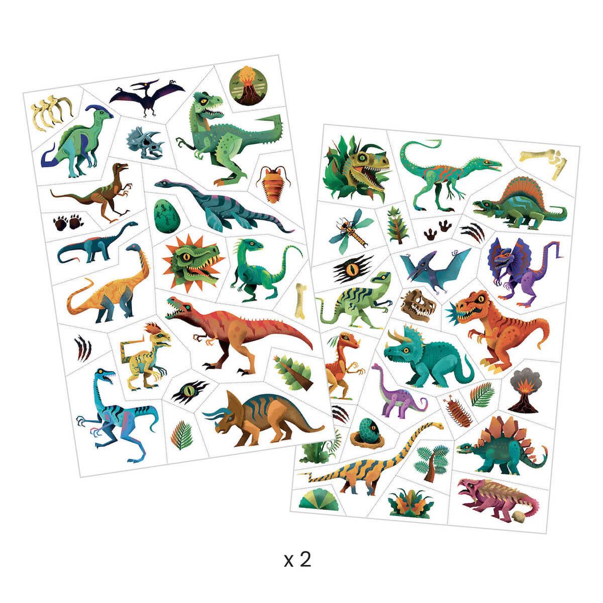Tatouages Dino club BODY ART Djeco