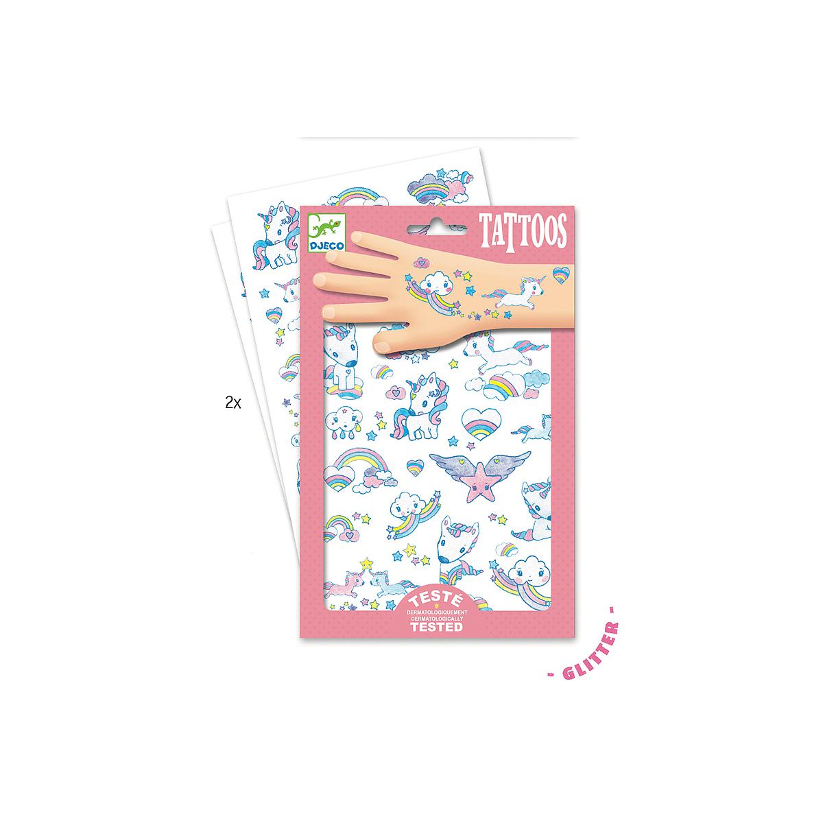 Tatouages enfant LICORNES Djeco