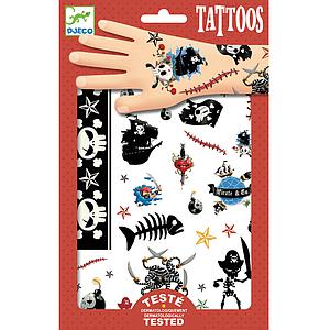 Tatouages enfant PIRATES Djeco