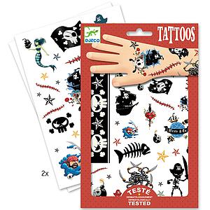 Tatouages enfant PIRATES Djeco