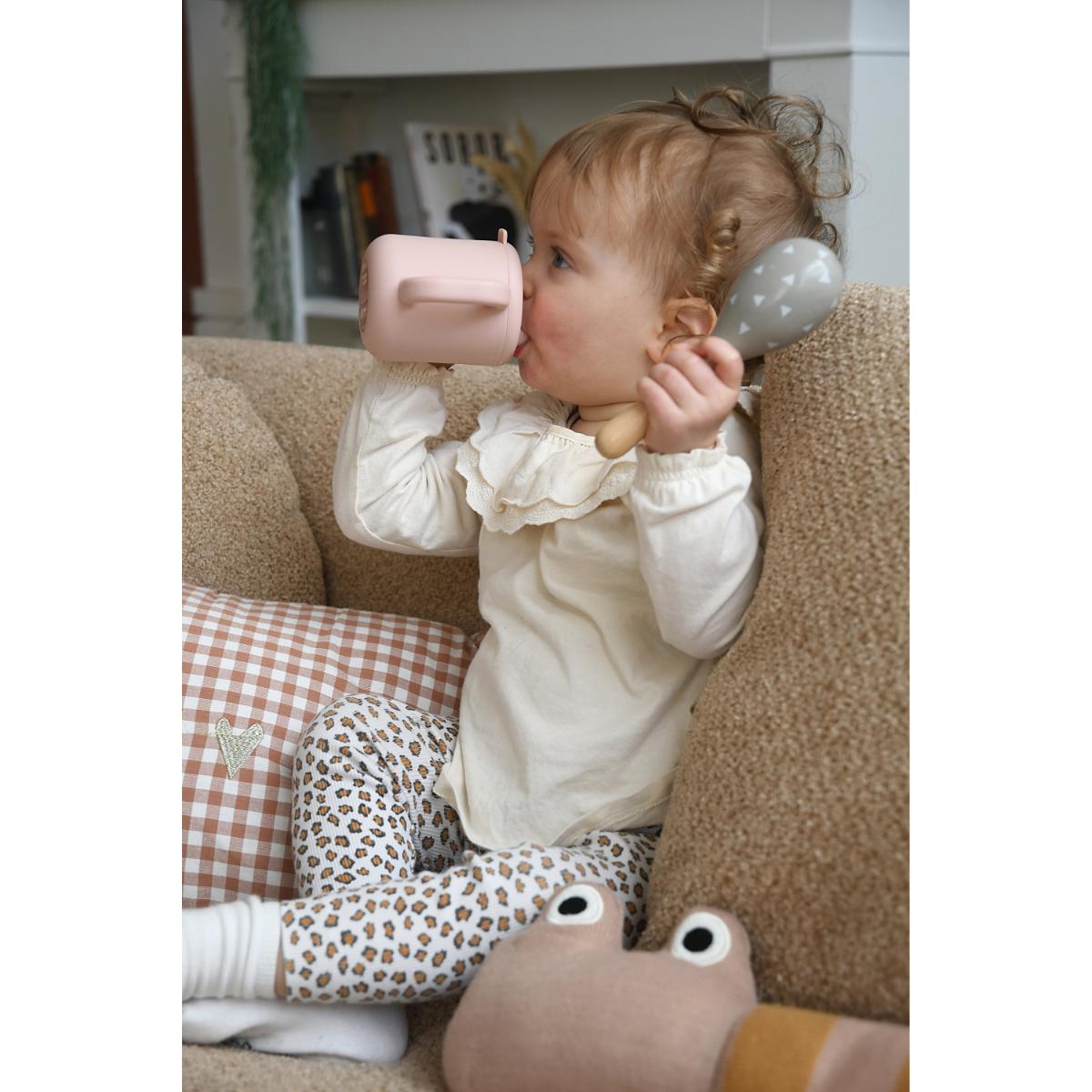 Taza silicona aprendizaje Beaba Barbe à papa