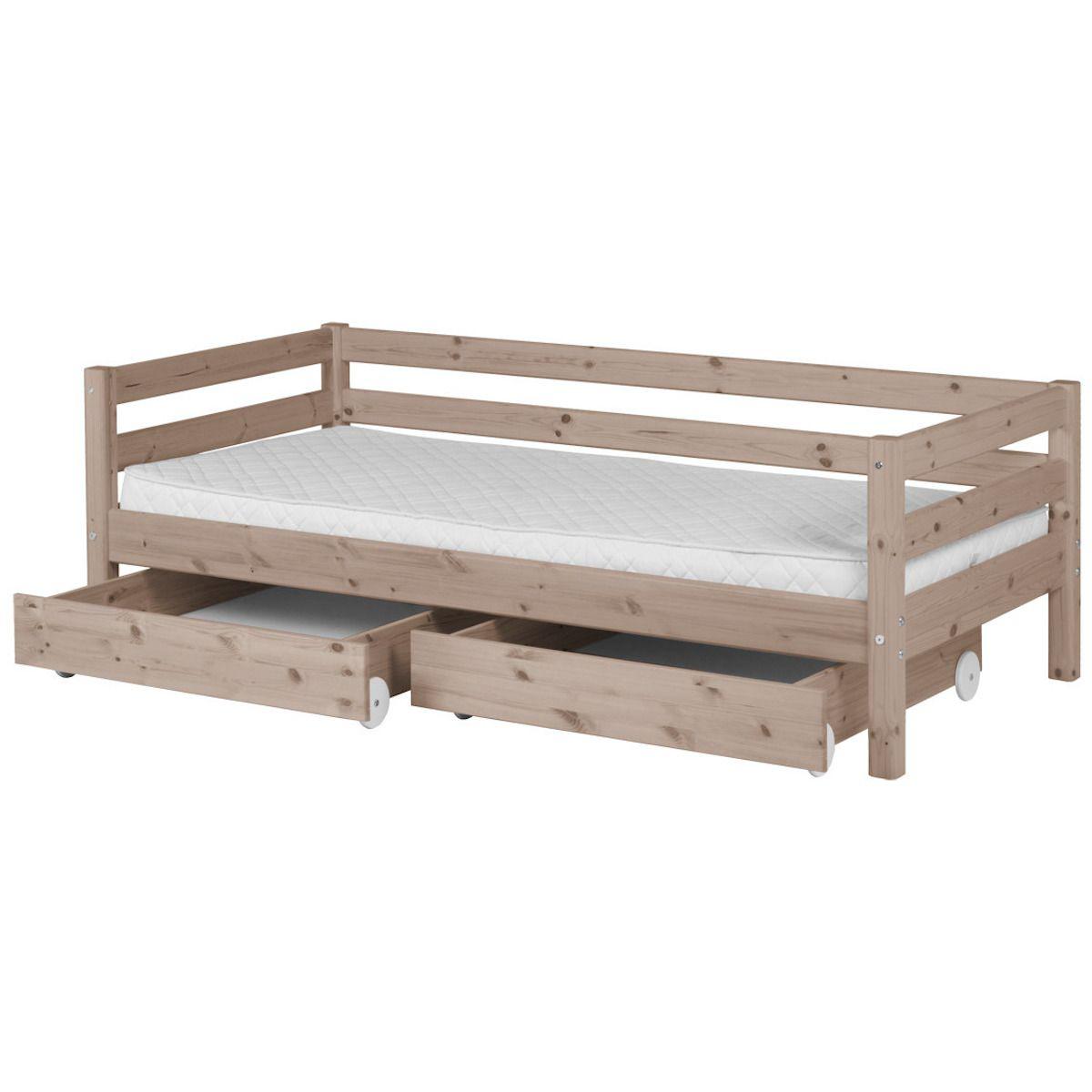 TERRA by Flexa Ensemble de 2 tiroirs brun pour lit simple ou lit superposé 90x200 cm