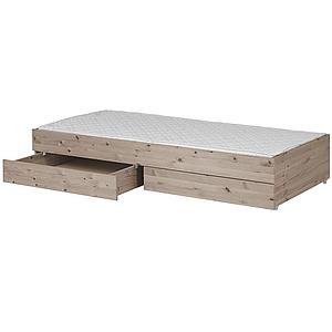 TERRA by Flexa Lit gigogne avec 2 tiroirs pour lit de base 90x190 cm