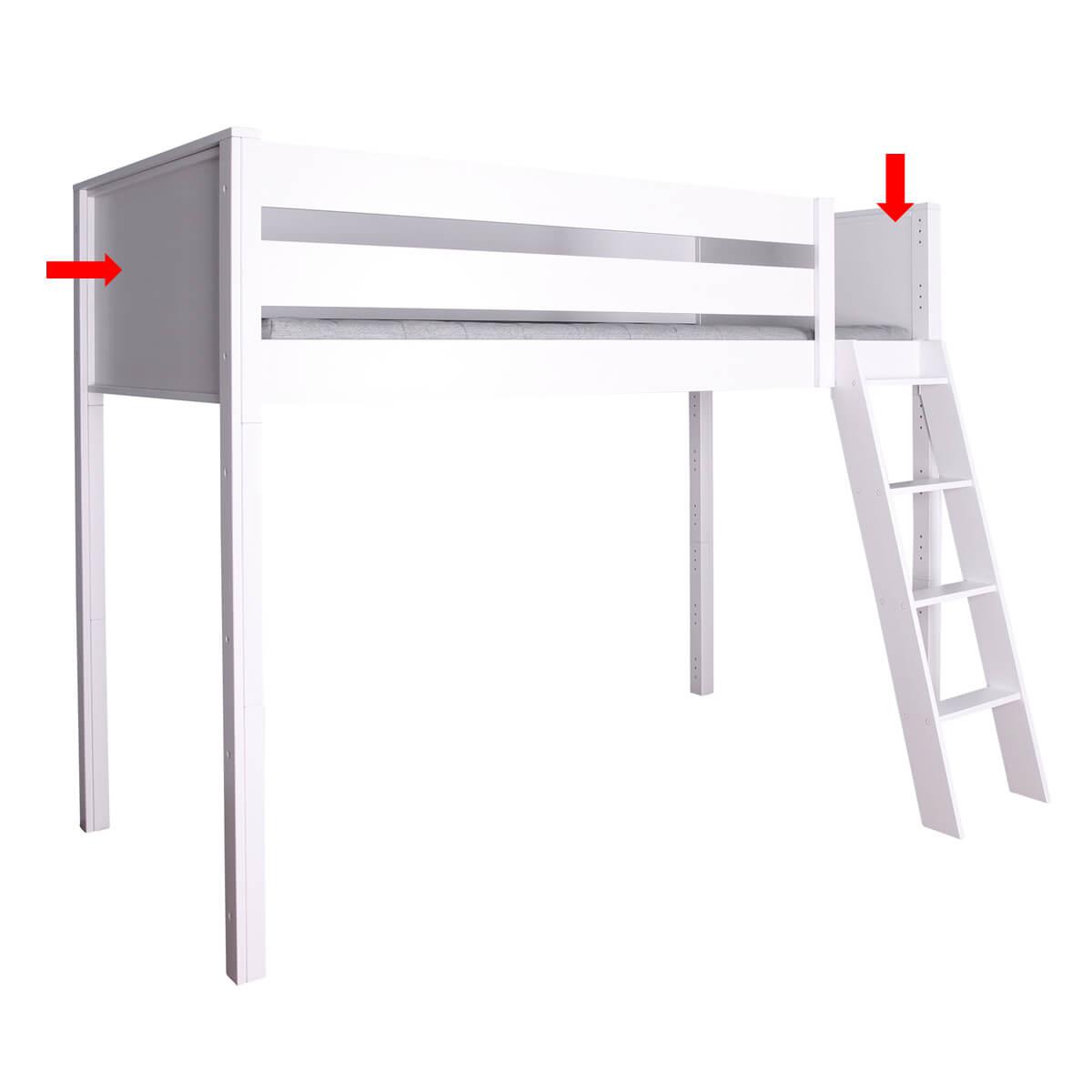 Tête de lit 1pc. KASVA Mdf blanc-lacqué