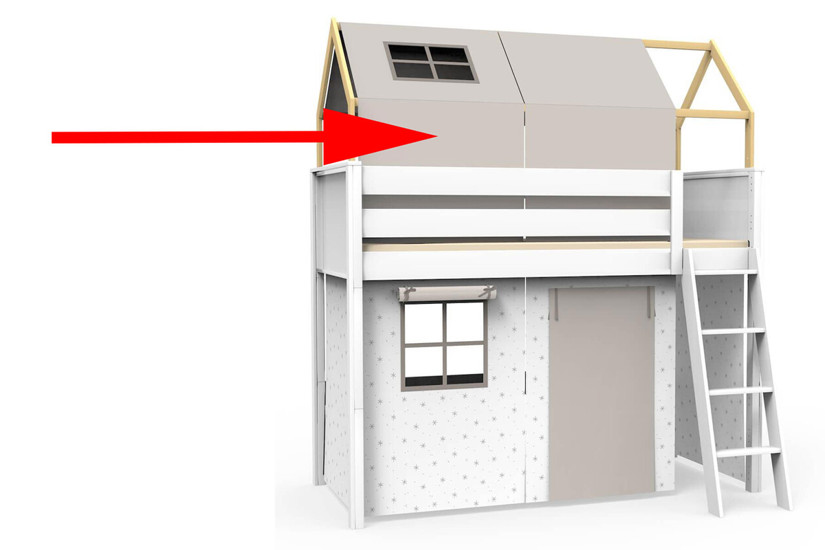 Textile fenêtre finition toit KASVA Viena grey