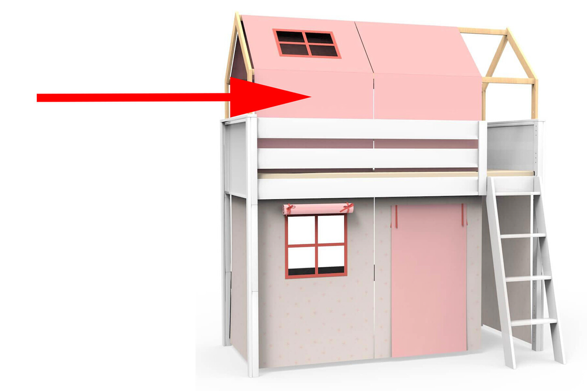 Textile fenêtre finition toit KASVA Viena pink