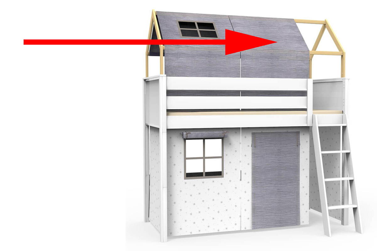 Textile finition toit KASVA Bobble grey 