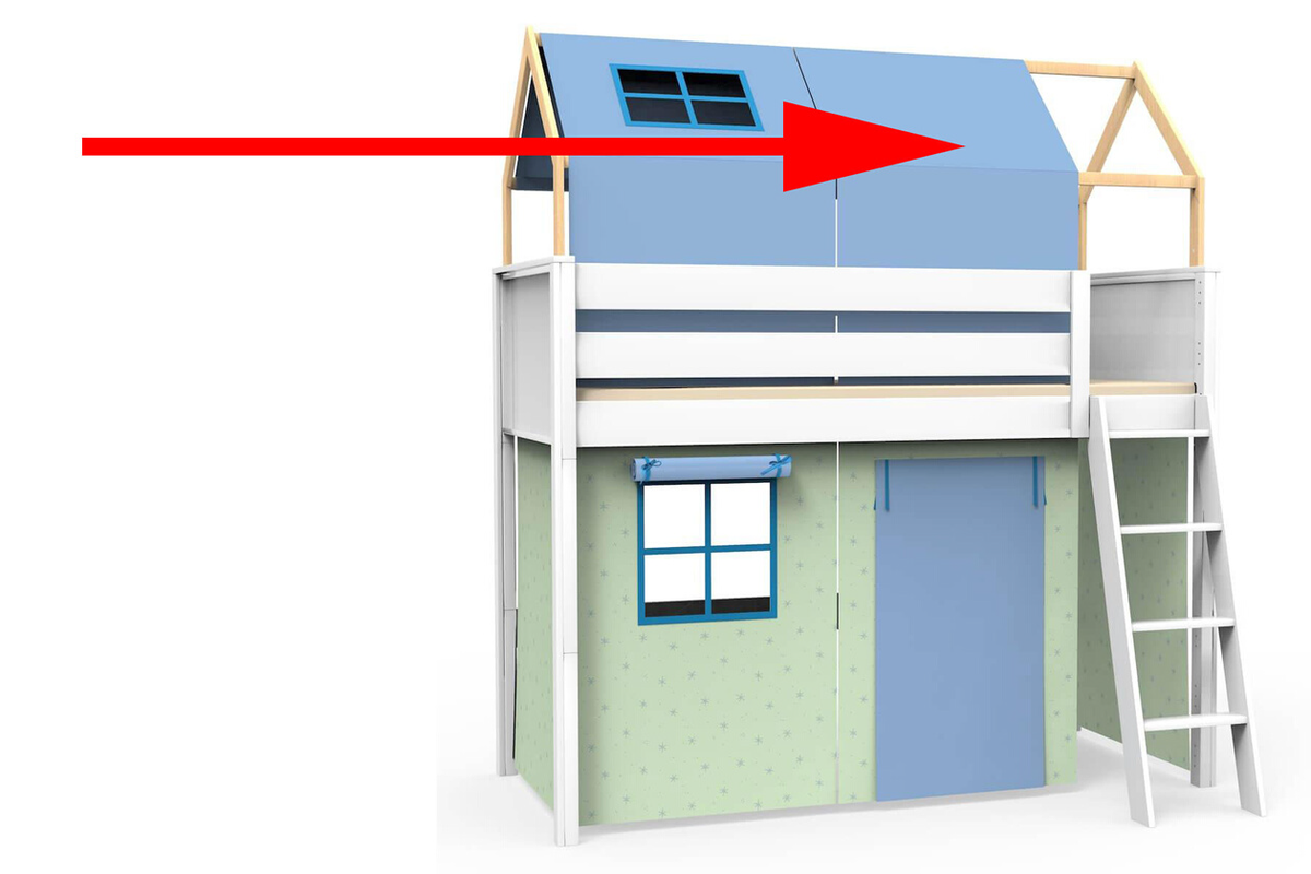 Textile finition toit KASVA Viena green and blue