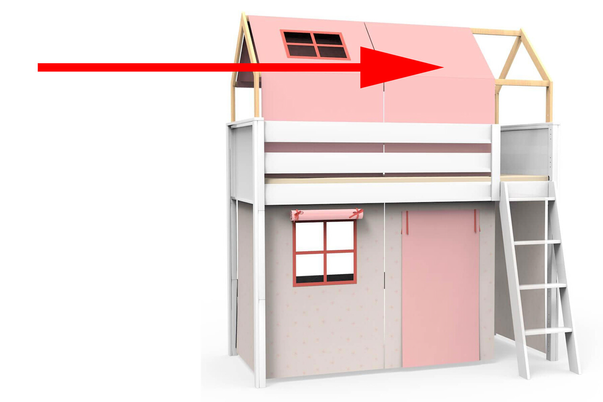 Textile finition toit KASVA Viena pink