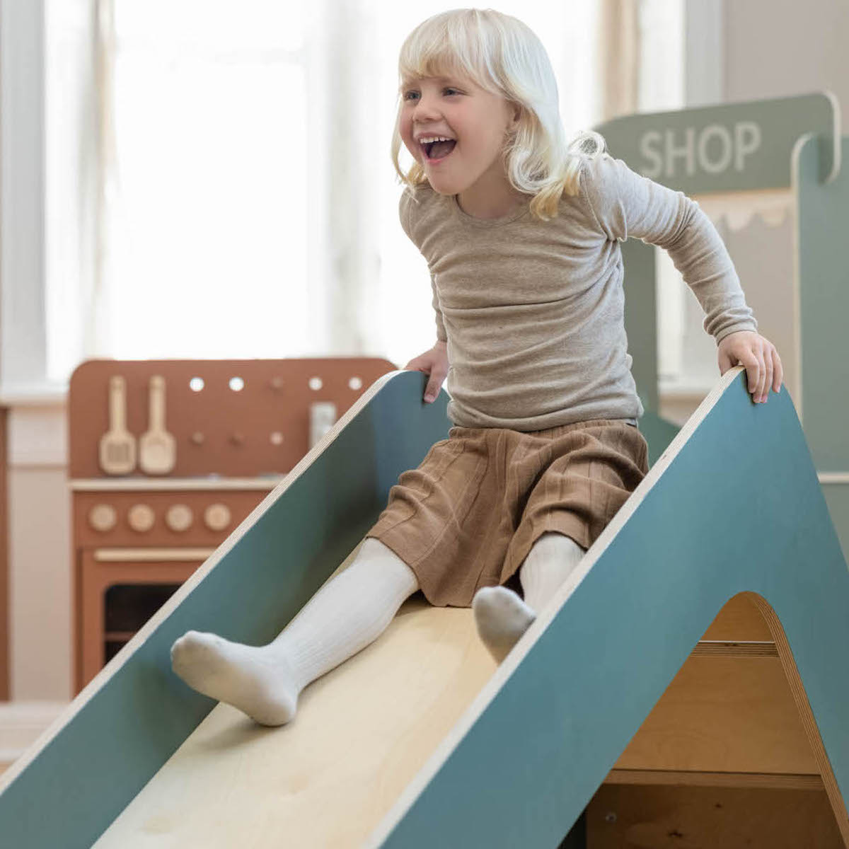 The Wooden Slide  PLAY Flexa