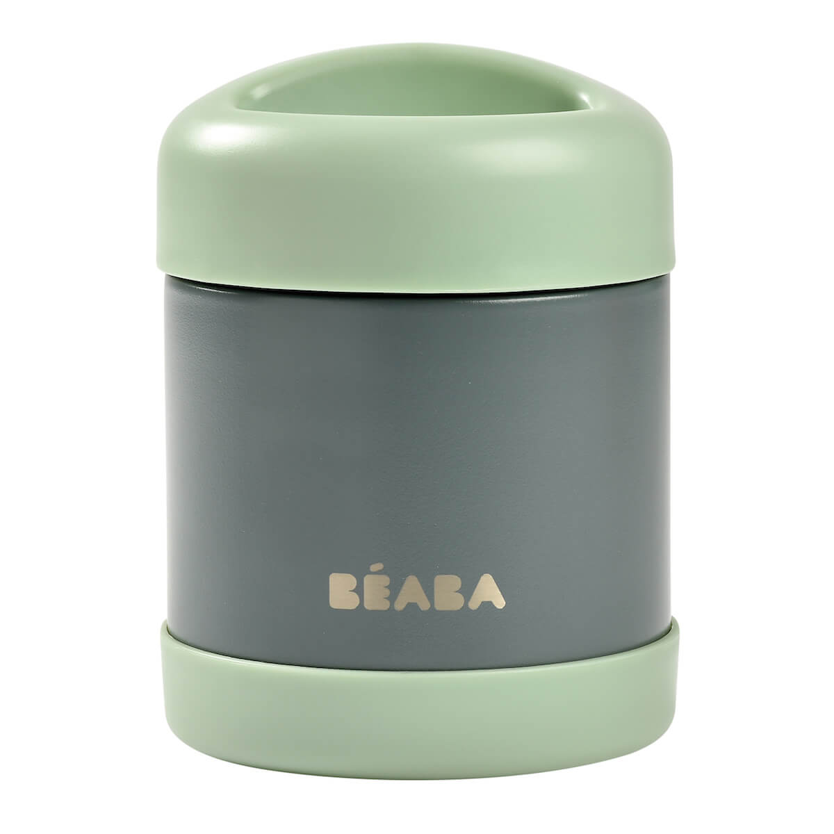 Thermo-portion inox 300ml Beaba mineral grey sage green