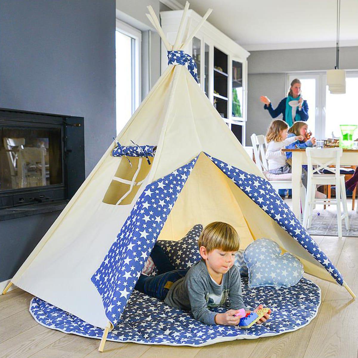 Tipi enfant Abitare Kids bleu jeans