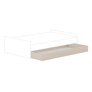 Tiroir de lit large-lit gigogne LITTLE FLO Paidi Beige cashmere