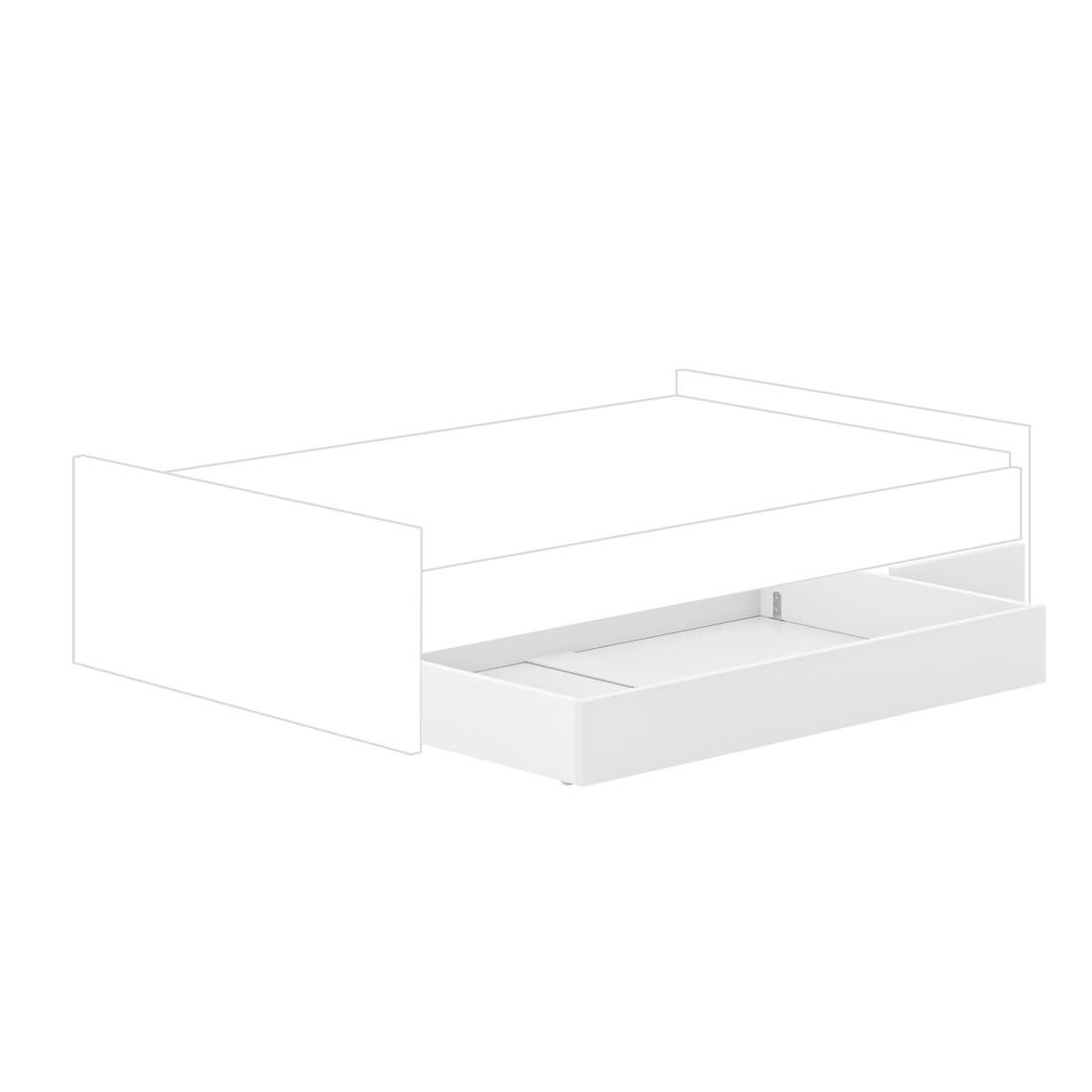 Tiroir de lit medium LITTLE FLO Paidi Blanc craie