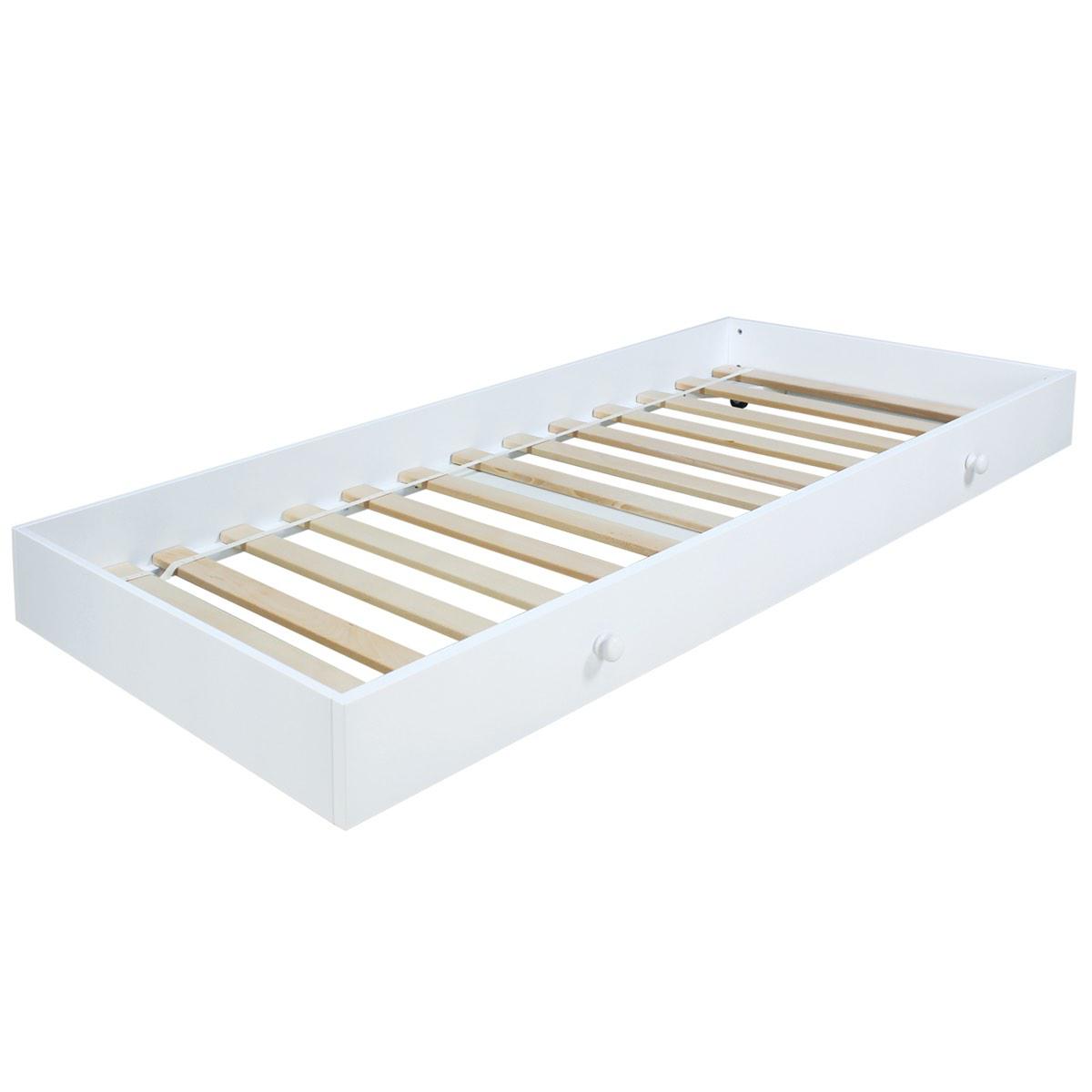 Tiroir lit 90x200cm BELLE Bopita blanc